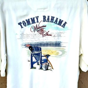 NWT TOMMY BAHAMA WELCOME TO THE SHOW - NY YANKEES